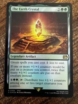 MTG The Earth Crystal - Foil ~ English Final Fantasy 0184 - Image 1