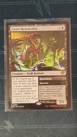 RARE Grave Researcher Reanimate - SOS 0085 - MTG - Image 1