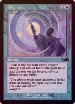 MTG Dominaria Remastered - Impulse (Retro Foil) - Image 1