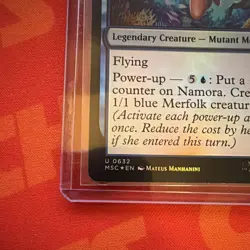 MTG Namora, the Sea Queen 0632 Marvel Super Heroes Uncommon Foil Blue 2/3 - NM/M - Image 2