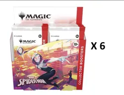 SEALED CASE! 6x Collector Booster Box Marvel's Spider-Man SPM MTG IN-HAND - Image 1
