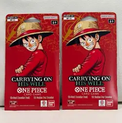 Bandai Namco One Piece Card Game OP-13 Carrying On His Will English 2 Packs - Image 1