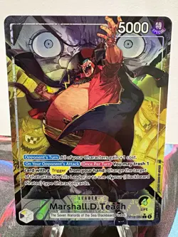 Bandai One Piece Marshall D. Teach Leader Alternate Art OP16-080 - Image 1