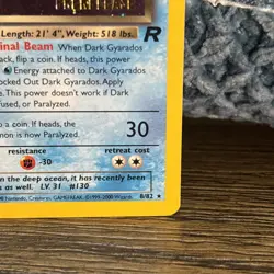 Dark Gyarados Prerelease Holo Wotc Promo 08/82 English 70 HP (2000) - Image 3