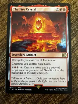 The Fire Crystal - Final Fantasy FIN #0135 - Magic: The Gathering MTG Card - Image 1