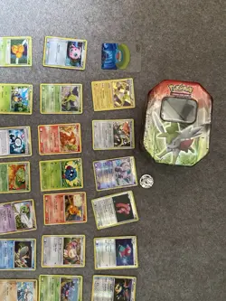 108 Pokemon Cards (I Believe From Around 2009/10). Plus Tin And Coin - Image 2