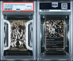 Charizard Pokemon Card Burger King 23K Gold Plated Promo Nintendo WOTC PSA 8 - Image 3