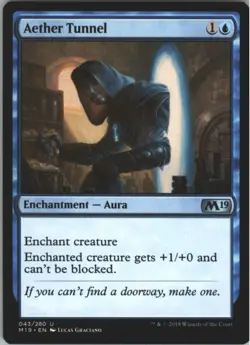 AETHER TUNNEL Core Set 2019 #43 M19(NM)(MTG) - Image 1