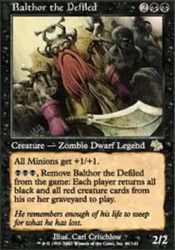 MTG Balthor the Defiled, Heavy Play, English Judgment - Image 1
