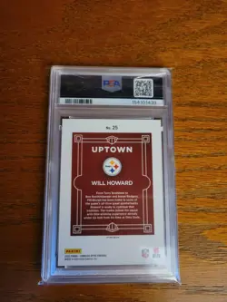 Will Howard 2025 Panini Donruss Optic #25 Uptown SSP Rookie RC PSA 9 - Image 2