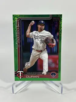 2025 Topps Series 2 Jhoan Duran #687 Green Shimmer Foil /99 - Image 1