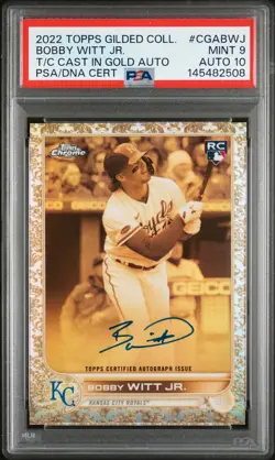 2022 #CGABWJ BOBBY WITT JR. 120/199 PSA 9 AUTO 10 - Image 1