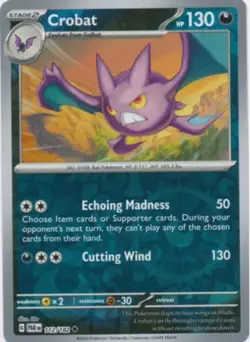 Pokemon SV04: Paradox Rift: Crobat - 112/182 - Reverse Holofoil - Image 1