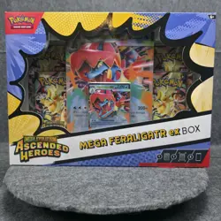 Pokemon TCG Mega Feraligatr ex Box Mega Evolution—Ascended Heroes - Image 1