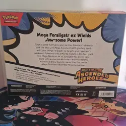 Sealed Pokemon TCG Mega Feraligatr ex Box Mega Evolution Ascended Heroes Promo🔥 - Image 2