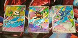 Pokemon TCG First Partner Illustration Collection Series 1 Gen 7 Alola Starters - Image 1