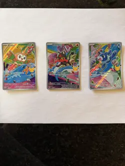 Pokemon TCG First Partner Illustration Collection Series 1 Gen 7 - SET OF 3 - Image 1