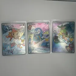 Pokemon TCG First Partner Illustration Collection Series 1 Gen 4 Sinnoh Starters - Image 1