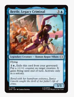 Beetle, Legacy Criminal | MTG Marvel Crossover | EDH Commander | NM Near Mint - Image 1
