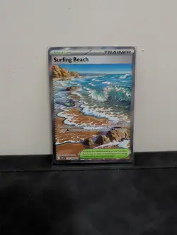 Pokemon Surfing Beach 114/086 Full Art Ultra Rare Chaos Rising NM - Image 1