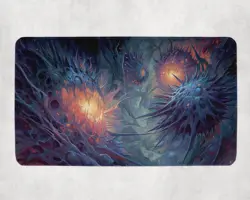 Tribal Sliver Themed Playmat - Kawaii Anime Style Gaming Mat for MTG/TCG - Image 1