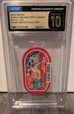 Charizard Blastoise Venusaur Mezastar Pokemon Memory Tag CGC 10 PRISTINE - Image 1