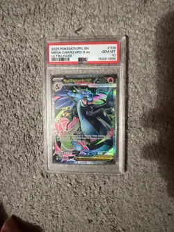 2025 POKEMON PFL EN-PHANTASMAL FLAMES ULTRA RARE #109 MEGA CHARIZARD X EX PSA 10 - Image 1