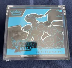 Black Bolt Exclusive Pokemon Center Elite Trainer Box. ETB. In Acrylic Case - Image 1