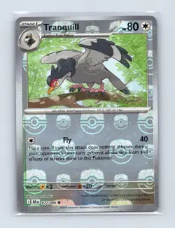Tranquill (Master Ball Pattern) 072/086 Common Black Bolt Pokemon Lightly Played - Image 1