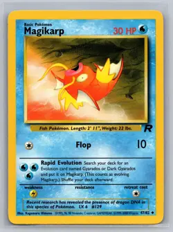 Magikarp 47/82 LP Team Rocket Unlimited Pokemon - Image 1