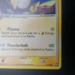 Raichu 12/108 - EX Power Keepers - Stamped Holo Rare - POKEMON CARD - LP/MP - Image 4