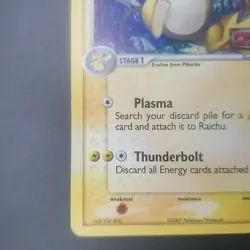 Raichu 12/108 - EX Power Keepers - Stamped Holo Rare - POKEMON CARD - LP/MP - Image 5
