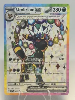 Pokemon Umbreon ex SVP 176 Prismatic Evolutions Black Star Promo Holo Near Mint - Image 1