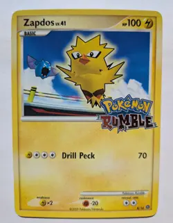 2009 Pokemon Rumble Zapdos 8/16 - Image 1