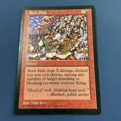 Rock Slide - Magic the Gathering MTG Visions Single Card LP - Image 2
