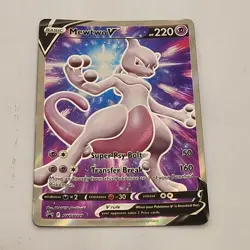 Pokemon Mewtwo V Sword & Shield Set SWSH229 Trading Card TCG - Image 1