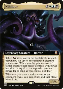 MTG Borderless Commander: Adventures in the Forgotten Realms AFC Nihiloor MINT - Image 1