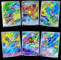 First Partner Series 1 Pokemon Kanto and Alola Starters Set 6 Card Lot - Image 1