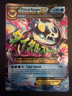2014 Pokemon Primal Clash Primal Kyogre Ex Holo Card 55/160 - Image 1