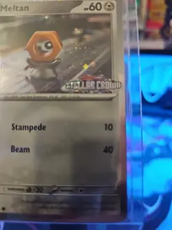 [Stamped] Meltan 102/142 Stellar Crown Stamped Cosmo Foil - Pokemon TCG Promo - Image 3