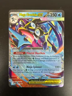 Mega Greninja ex MEP 081 Black Star PROMO Double Rare Holo NM/M Pokemon TCG - Image 1