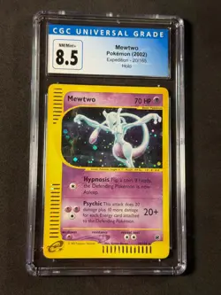 Pokemon CGC 8.5 Mewtwo Holo 20/165 Expedition 2002 ~PSA 8 - Image 2