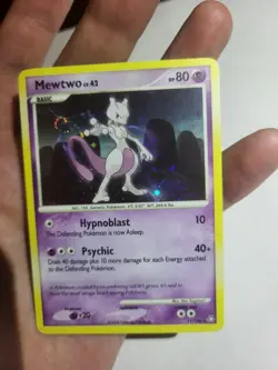 Pokemon Mewtwo 11/146 Legends Awakened Holo Rare with SWIRL - Image 3