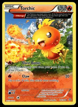 Torchic 26/160 Uncommon Primal Clash Pokemon Lightly Played - Image 1
