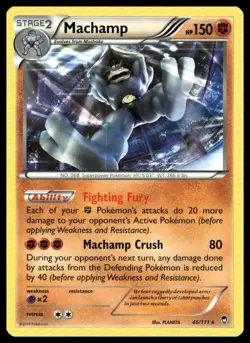 Machamp 46/111 Holo Rare Furious Fists Pokemon Lightly Played - Image 1