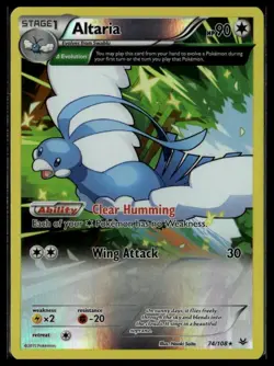 Altaria 74/108 Rare Roaring Skies Pokemon Reverse Holo Lightly Played - Image 1