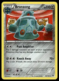 Bronzong 96/162 Rare BREAKthrough Pokemon Lightly Played - Image 1