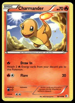Charmander 18/149 Common Boundaries Crossed Pokemon Lightly Played - Image 1