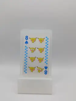 1998 POKEMON PIPIPI ADVENTURE PLAYING CARDS Pikachu 8 of Spades - Image 1