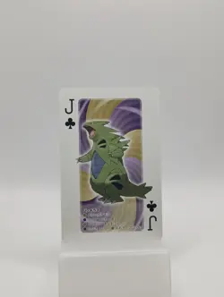 Pokemon Black 2 Poker Playing Cards 2012 Pack Fresh Tyranitar Jack of Clubs - Image 1